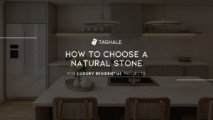 Image of a modern and sophisticated environment, featuring a luxury kitchen. Taghale project.